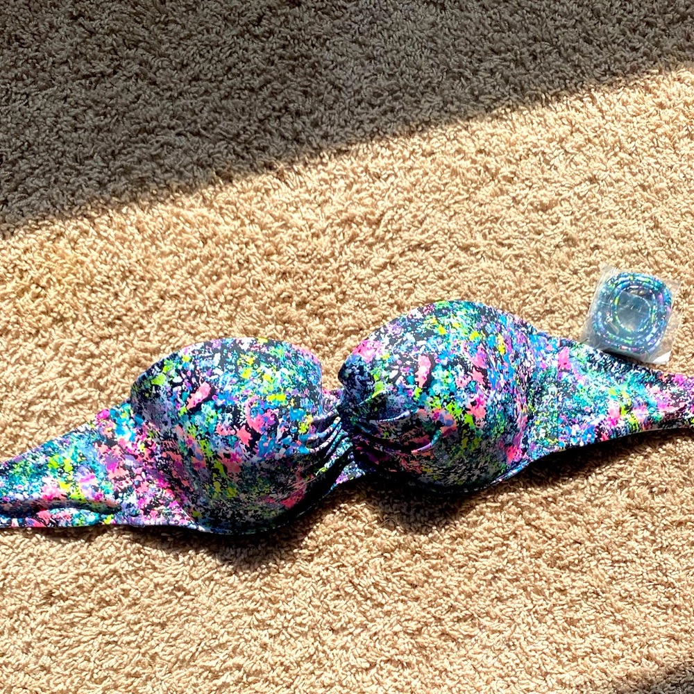 Multi color bikini top